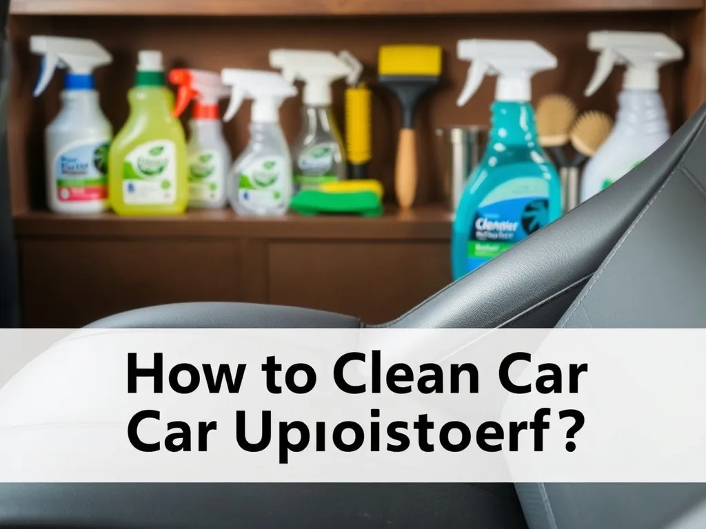 Czym wyczyścić tapicerkę w aucie? Praktyczne porady i metody