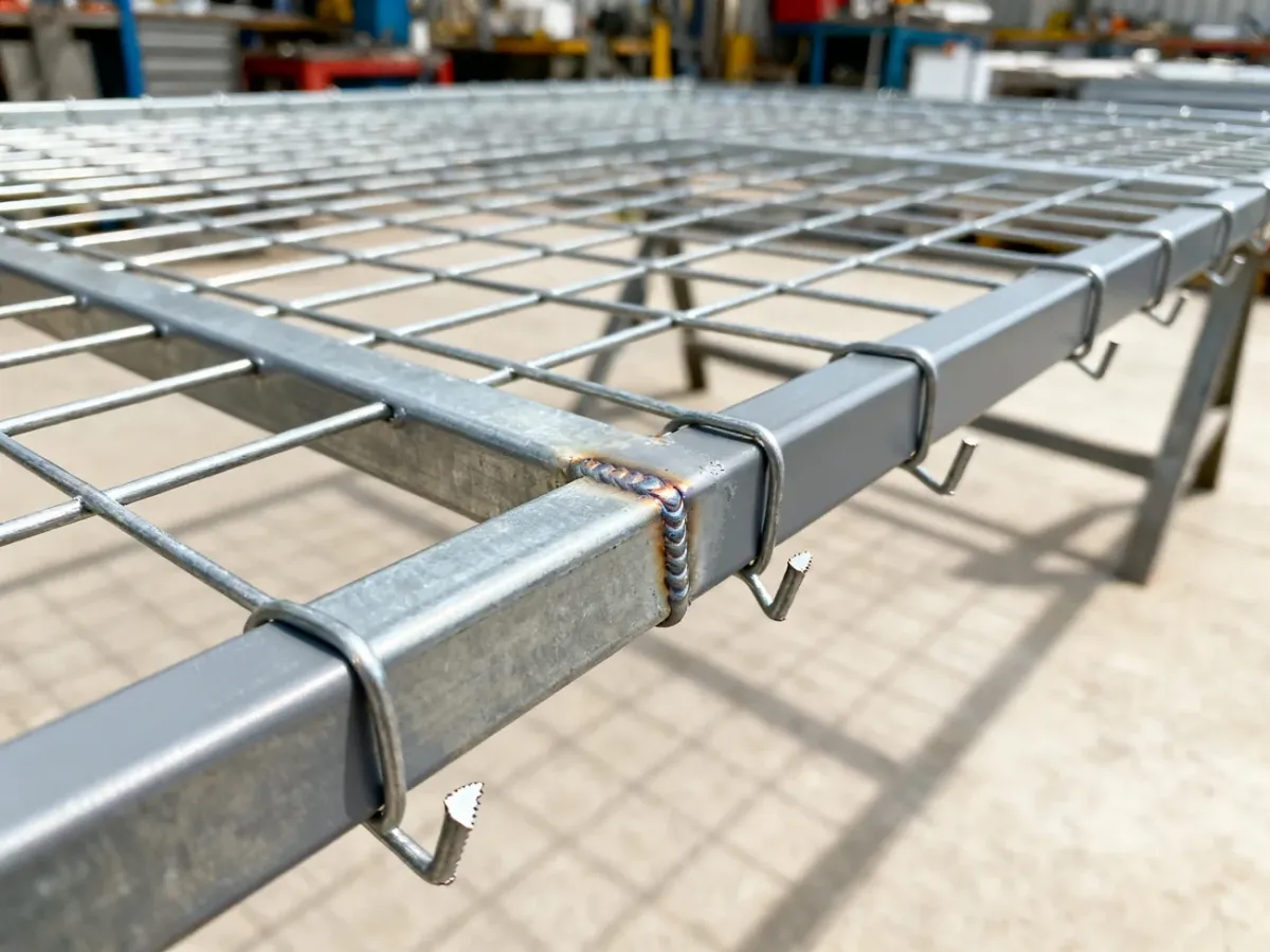Kontrola powłoki antykorozyjnej i krawędzi panelu ogrodzeniowego